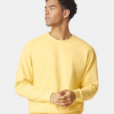 Unisex Garment-Dyed Lightweight Fleece Crewneck Sweatshirt Thumbnail