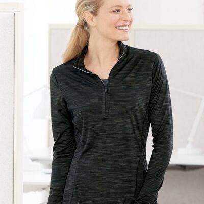 Women's Lightweight Mélange Quarter-Zip Pullover Thumbnail